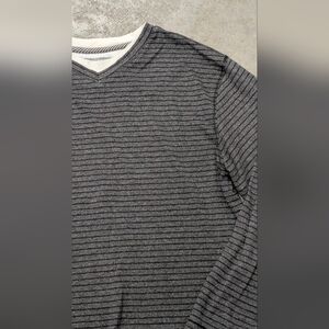 Method Gray Striped Sweater, Medium